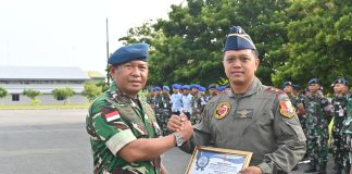 Danlanud RSA Natuna Apresiasi Dedikasi Dua Perwira Sebelum Bertugas di Satuan Baru