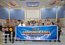 Minggu Kasih di Gereja GPDI Elshaddai, Polsek Bunguran Timur Polres Natuna Pererat Silaturahmi dan Sampaikan Pesan Kamtibmas