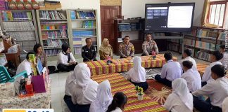 Cegah Narkoba Sejak Dini, Polsek Bunguran Timur Edukasi Siswa SMPN 2 Natuna