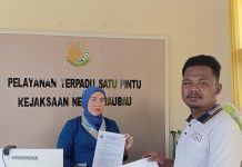 Sekjen PKC PMII Sultra Laporkan Dugaan Tipikor ke Kejaksaan Negeri Kota Baubau