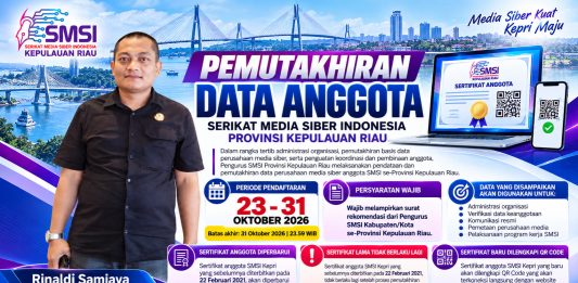 Tertibkan Keanggotaan, SMSI Kepri Verifikasi Ulang Perusahaan Media Siber