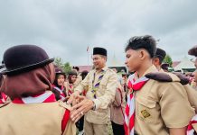 Wabup Aceh Timur Buka Perkemahan Pramuka Penggalang, Diikuti 180 Siswa SMP