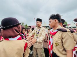 Wabup Aceh Timur Buka Perkemahan Pramuka Penggalang, Diikuti 180 Siswa SMP
