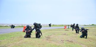 Jaga Keamanan Pangkalan di Natuna, Lanud RSA Gelar Manuver Lapangan Hanlan 2026