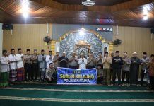 Kapolres Natuna Bersama Personel Merajut Ukhuwah dan Mempererat Silaturahmi melalui Subuh Keliling