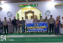 Subuh Keliling, Kapolres Natuna Perkuat Silaturahmi Jaga Kamtibmas